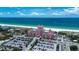 Aerial view of Don CeSar Hotel and beachfront parking at 1515 Pinellas Bayway S # 65, St Petersburg, FL 33715