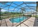 Relaxing screened-in pool with safety fence and ample deck space at 116 Caladium Ct, Bradenton, FL 34212