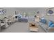 Open studio with bed, sofa, and dining area at 4654 Mirabella Ct, St Pete Beach, FL 33706