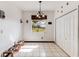 Bright dining area with window and built-in storage at 8556 Southern Charm Cir, Brooksville, FL 34613