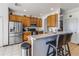 Kitchen boasts a breakfast bar with seating for three at 8556 Southern Charm Cir, Brooksville, FL 34613