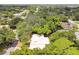 Aerial view showcasing the house's location and neighborhood at 1618 Valencia St, Clearwater, FL 33756