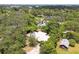 Aerial view showcasing the house's location and neighborhood at 1618 Valencia St, Clearwater, FL 33756