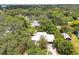 Aerial view showcasing the house's location and neighborhood at 1618 Valencia St, Clearwater, FL 33756