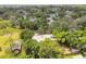 Aerial view showcasing the house's location and neighborhood at 1618 Valencia St, Clearwater, FL 33756