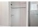 Clean shower with white tile walls at 1618 Valencia St, Clearwater, FL 33756