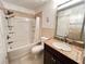 Updated bathroom with tub and shower at 2700 Bayshore Blvd # 3212, Dunedin, FL 34698