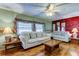 Living Room with two sofas, coffee table, and wood floors at 192 Blue Marlin Dr, Oldsmar, FL 34677