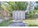 Backyard shed for extra storage and landscaping supplies at 5210 Newton S Ave, Gulfport, FL 33707