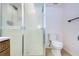 Simple bathroom with a shower and toilet at 10216 Regal Dr # 708, Largo, FL 33774