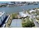 Aerial view of tennis courts and pool area at 10216 Regal Dr # 708, Largo, FL 33774
