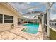 Relaxing pool and patio area with screened enclosure at 1985 Michigan Ne Ave, St Petersburg, FL 33703