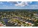 Aerial view showing a waterfront home with a private backyard at 1985 Michigan Ne Ave, St Petersburg, FL 33703