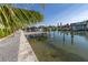 Spacious dock with a view of the waterway at 12400 Capri N Cir # A, Treasure Island, FL 33706