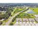 Aerial view of townhouses and roads at 5228 New Friendship Pl, Tampa, FL 33619