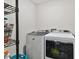 Laundry room with washer, dryer, and shelving unit at 5228 New Friendship Pl, Tampa, FL 33619