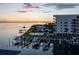 Marina Place building at sunset with water views at 2539 Gary Cir # 603, Dunedin, FL 34698