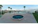 Relaxing hot tub area with waterfront views at 2539 Gary Cir # 603, Dunedin, FL 34698