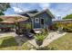 Backyard patio with lounge furniture and potted plants at 2551 15Th N Ave, St Petersburg, FL 33713