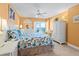 Main bedroom with king bed and ocean view at 14300 Gulf Blvd # 206, Madeira Beach, FL 33708