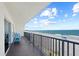 Private balcony boasting stunning ocean and beach views at 14300 Gulf Blvd # 206, Madeira Beach, FL 33708