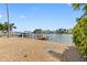 Private boat dock offering convenient access to the water at 11220 9Th E St, Treasure Island, FL 33706
