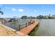 Expansive private dock with ample space for multiple boats at 11220 9Th E St, Treasure Island, FL 33706