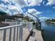Private boat lift and dock with water access at 3912 Fontainebleau Dr, Tampa, FL 33634