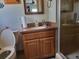 Updated bathroom with granite vanity and shower at 3912 Fontainebleau Dr, Tampa, FL 33634