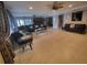 Living area with comfortable seating and access to the backyard at 3912 Fontainebleau Dr, Tampa, FL 33634