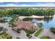 Community clubhouse with lake and beach access at 15250 Anguilla Isle Ave, Tampa, FL 33647