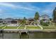 Waterfront home with private pool and dock, aerial view at 6240 Bayside Dr, New Port Richey, FL 34652