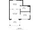 Floor plan showing a living room, bedroom, kitchen, and bath at 516 Gulf Blvd, Indian Rocks Beach, FL 33785