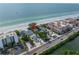 Aerial view showing beachfront home location at 516 Gulf Blvd, Indian Rocks Beach, FL 33785