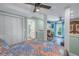 Bright bedroom with access to private bathroom and outdoor patio at 516 Gulf Blvd, Indian Rocks Beach, FL 33785