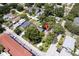 Aerial view of a single-Gathering home nestled in a quiet residential neighborhood at 4000 7Th N Ave, St Petersburg, FL 33713
