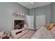 bedroom with twin bed and TV at 9247 Jakes Path, Largo, FL 33771
