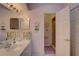 Bright bathroom with shower and single vanity at 9247 Jakes Path, Largo, FL 33771