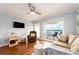 Living room with water views and comfortable seating at 2506 N Rocky Point Dr # 274, Tampa, FL 33607