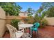 Private patio with brick pavers and small table at 11837 Wildeflower Pl, Temple Terrace, FL 33617
