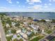 Stunning aerial showcasing the home's waterfront location at 3108 58Th S St, Gulfport, FL 33707