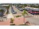 Aerial view of waterfront restaurants and parking at 3108 58Th S St, Gulfport, FL 33707