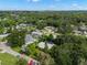 Aerial view of a residential neighborhood showcasing various homes and lush greenery at 2517 Trinidad St, Sarasota, FL 34231