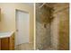 Clean bathroom with shower and wood vanity at 3811 39Th N Ave, St Petersburg, FL 33714