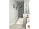 Spa-like bathroom with a shower, tub, and stylish decor at 1301 22Nd N Ave, St Petersburg, FL 33704