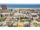 Aerial view showing a house's location near the beach and other houses at 18053 2Nd E St, Redington Shores, FL 33708