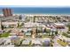 Aerial view of a beach house and its surroundings at 18053 2Nd E St, Redington Shores, FL 33708