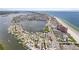 Aerial showing house location near the bay, beach, and other homes at 18053 2Nd E St, Redington Shores, FL 33708
