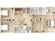 Second-floor floor plan showing two bedrooms, two baths, and a living area at 3839 71St N St, St Petersburg, FL 33709