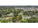 Wide aerial showcasing the property and surroundings at 135 Se Monroe N Cir, St Petersburg, FL 33703